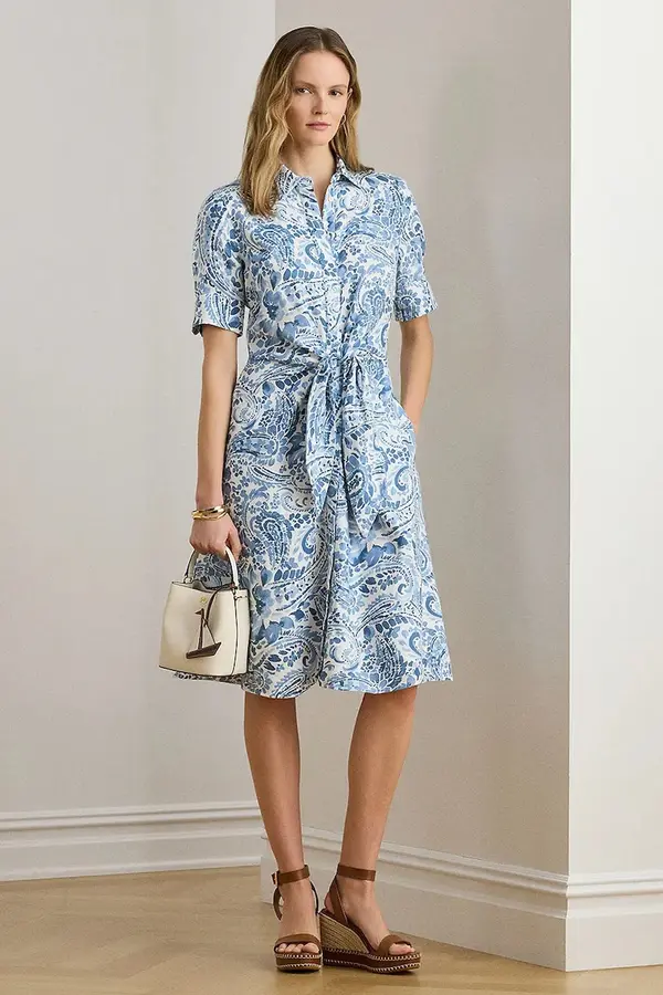 Lauren Ralph Lauren Lanena obleka Lauren Ralph Lauren