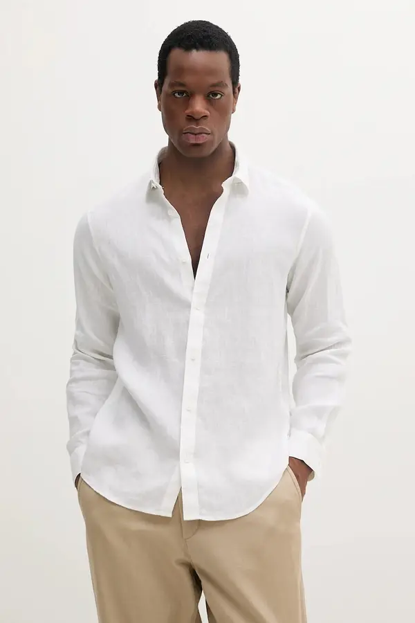 Armani Exchange Lanena srajca Armani Exchange