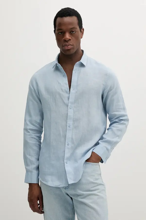 Armani Exchange Lanena srajca Armani Exchange