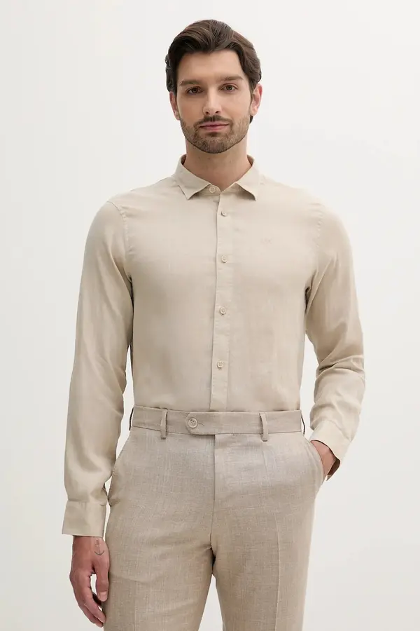 Armani Exchange Lanena srajca Armani Exchange