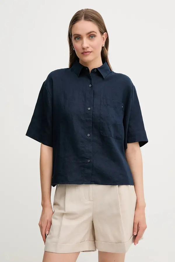 Tommy Hilfiger Lanena srajca Tommy Hilfiger