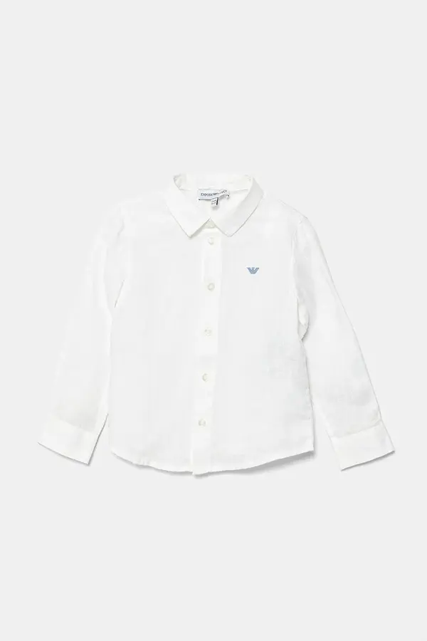 Emporio Armani Lanena srajca za dojenčka Emporio Armani