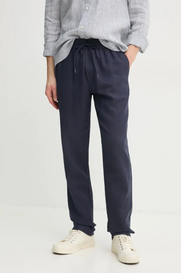 Les Deux Lanene hlače Les Deux mornarsko modra barva, LDM510162