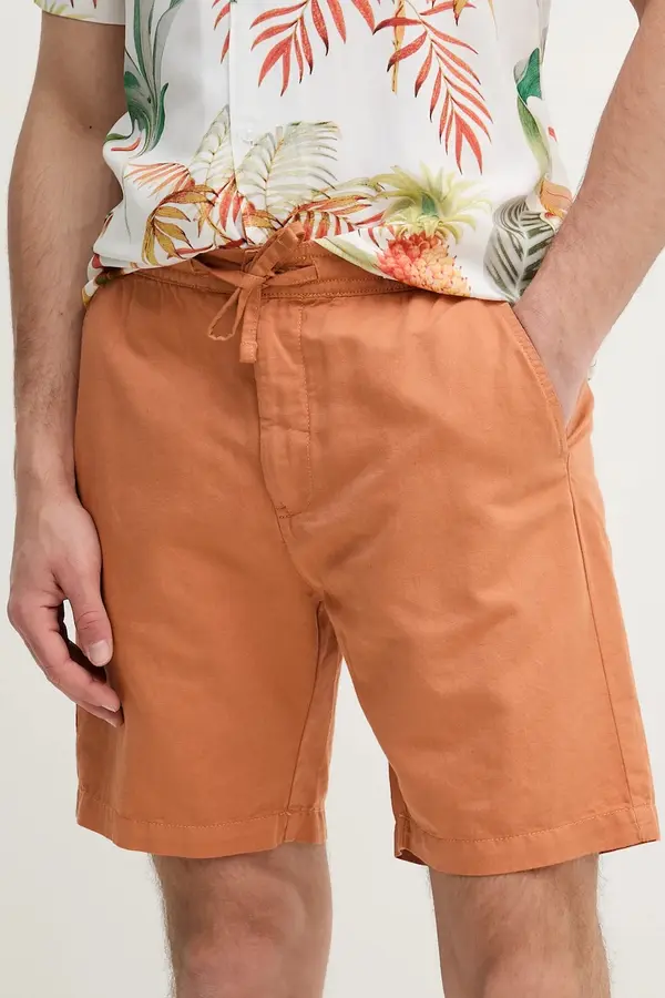 Pepe Jeans Lanene kratke hlače Pepe Jeans RELAXED LINEN SMART SHORTS
