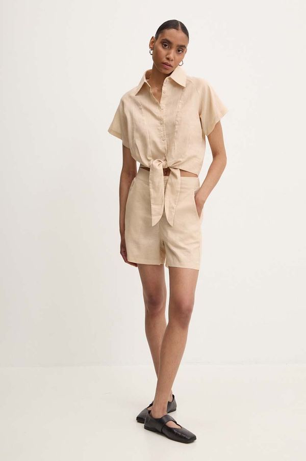 Answear Lab Laneni komplet Answear Lab bež barva