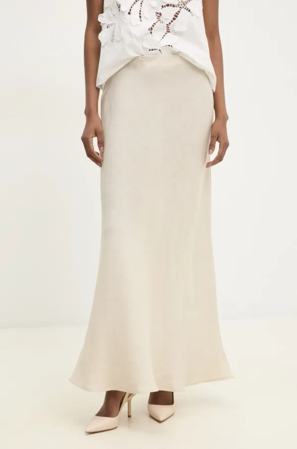 Twinset Laneno krilo Twinset bež barva, 251TF2014