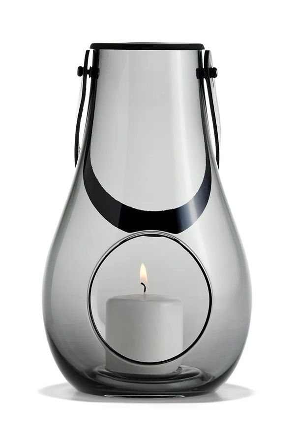 Holmegaard Laterna Holmegaard Smoke M siva barva