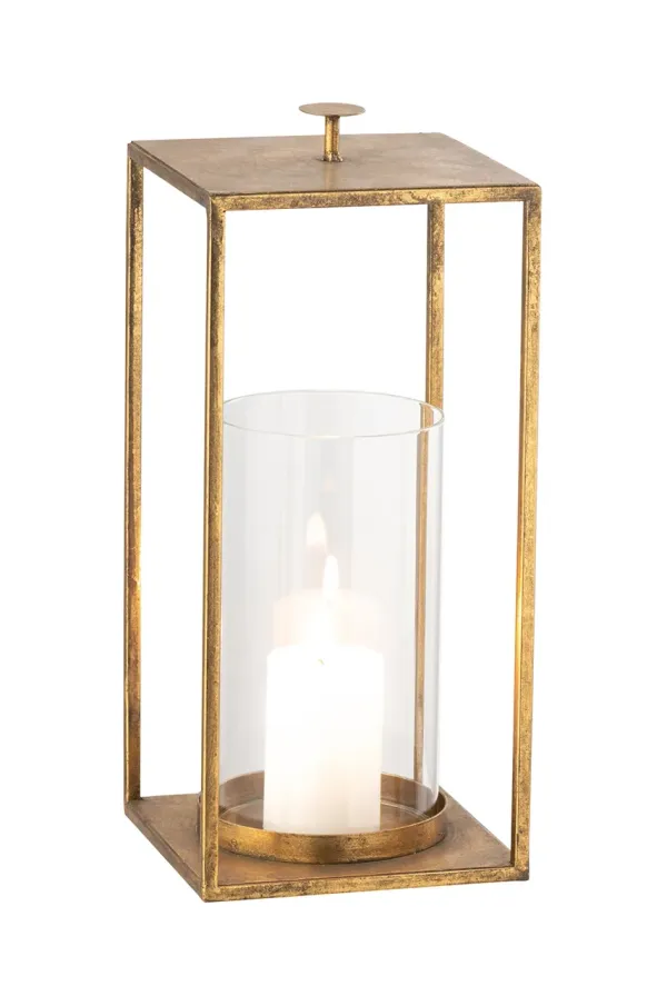 J-Line Laterna J-Line rumena barva