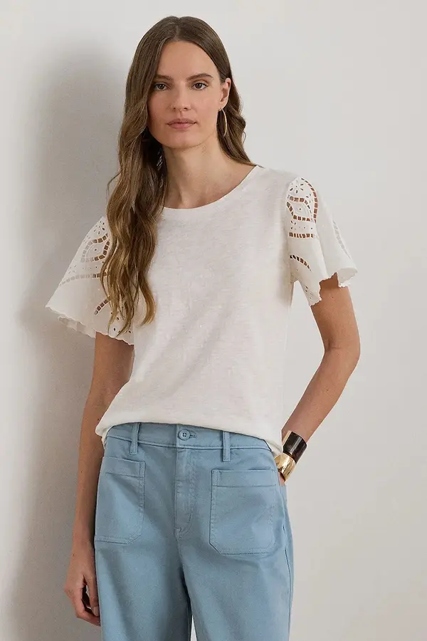 Lauren Ralph Lauren Lauren Ralph Lauren bluza ženska bombažna