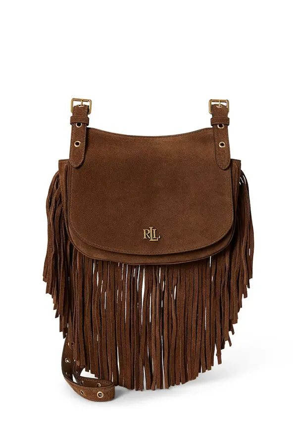 Lauren Ralph Lauren Lauren Ralph Lauren crossbody torbica ženska semišasta