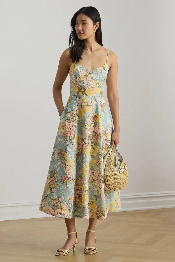 Lauren Ralph Lauren Lauren Ralph Lauren empire obleka lanena