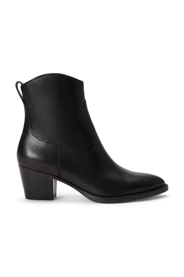 Lauren Ralph Lauren Lauren Ralph Lauren gležnarski čevlji s polno peto (blok) ženski usnjeni Harpher