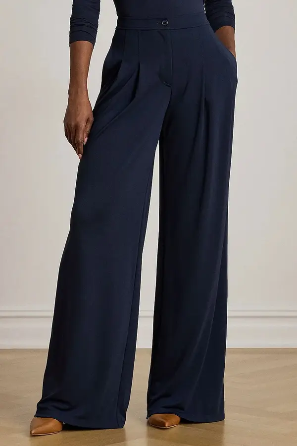 Lauren Ralph Lauren Lauren Ralph Lauren hlače s širokimi hlačnicami ženske