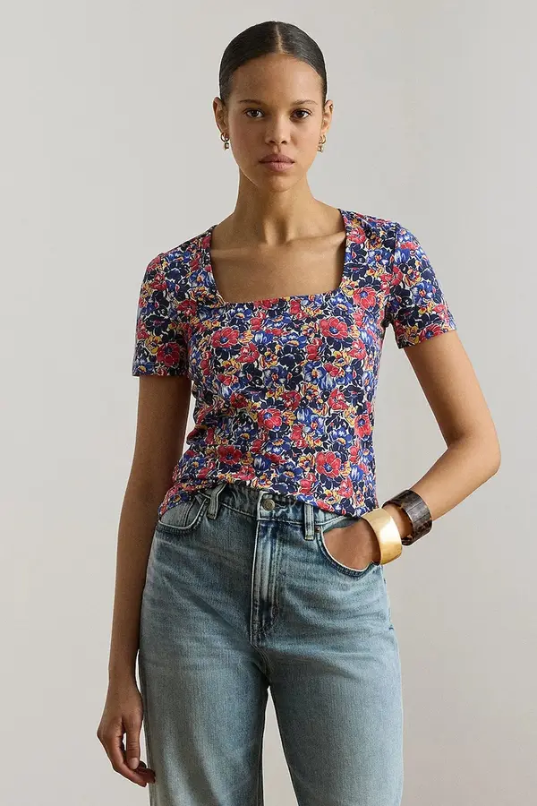 Lauren Ralph Lauren Lauren Ralph Lauren kratka majica ženska z bombažem