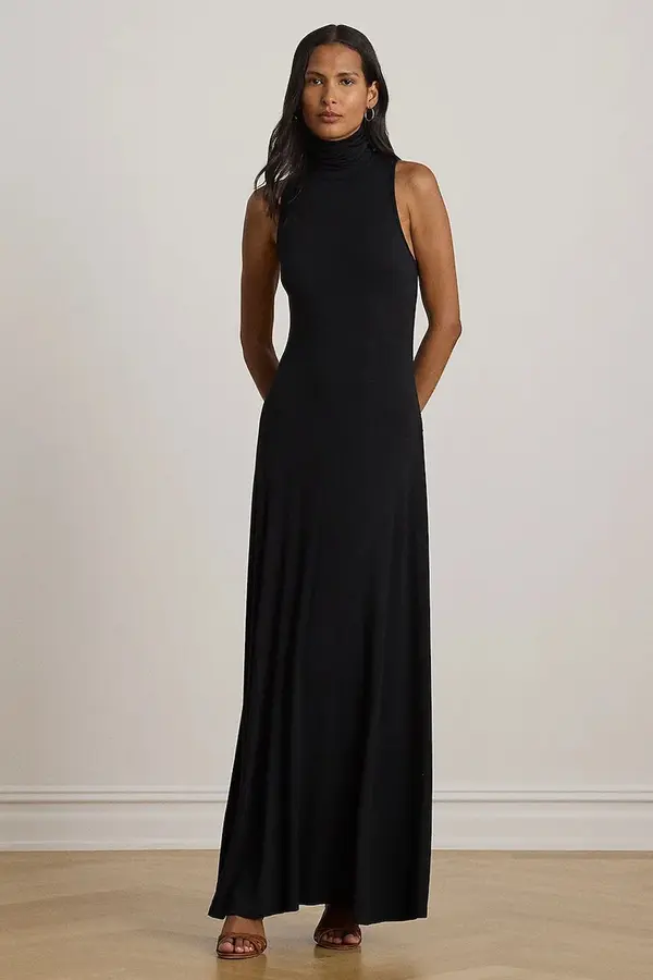 Lauren Ralph Lauren Lauren Ralph Lauren obleka A-kroja z viskozo