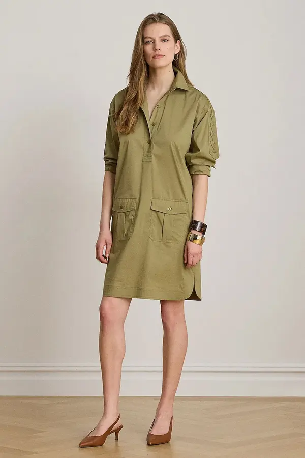 Lauren Ralph Lauren Lauren Ralph Lauren obleka z bombažem