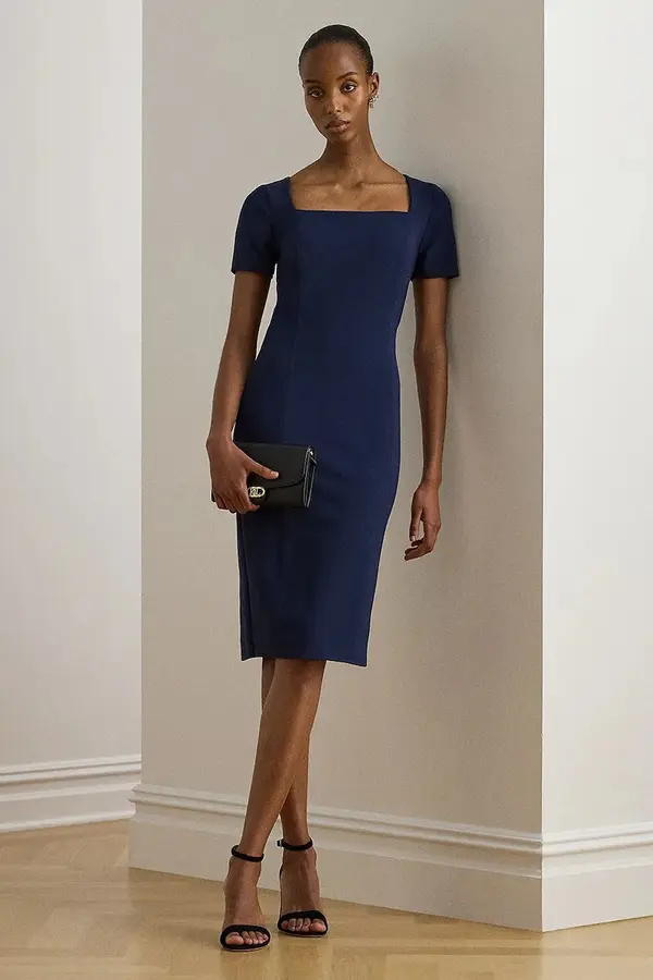 Lauren Ralph Lauren Lauren Ralph Lauren obleka z viskozo