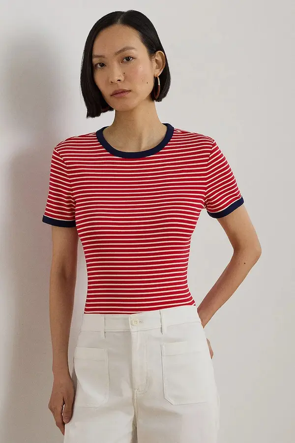 Lauren Ralph Lauren Lauren Ralph Lauren osnovna kratka majica ženska bombažna