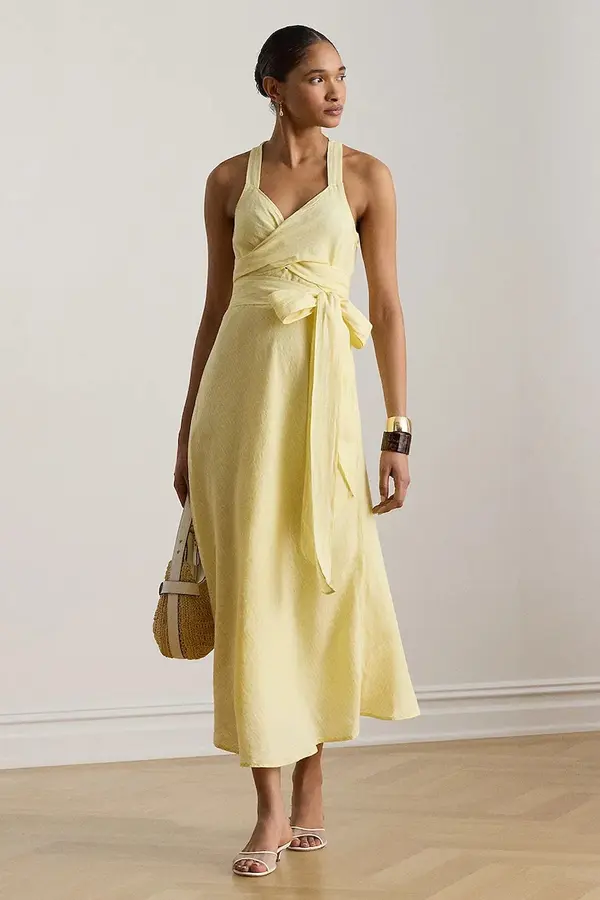 Lauren Ralph Lauren Lauren Ralph Lauren poletna obleka lanena
