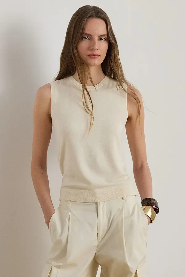 Lauren Ralph Lauren Lauren Ralph Lauren puli ženska z dodatkom svile