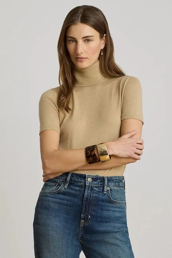 Lauren Ralph Lauren Lauren Ralph Lauren puli ženska z dodatkom svile