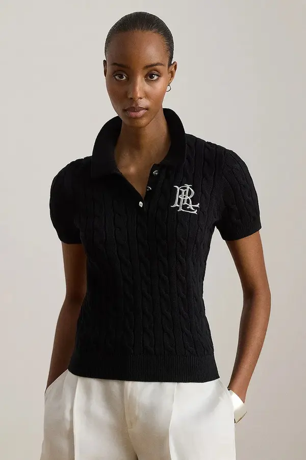 Lauren Ralph Lauren Lauren Ralph Lauren pulover s kratkimi rokavi ženski bombažen
