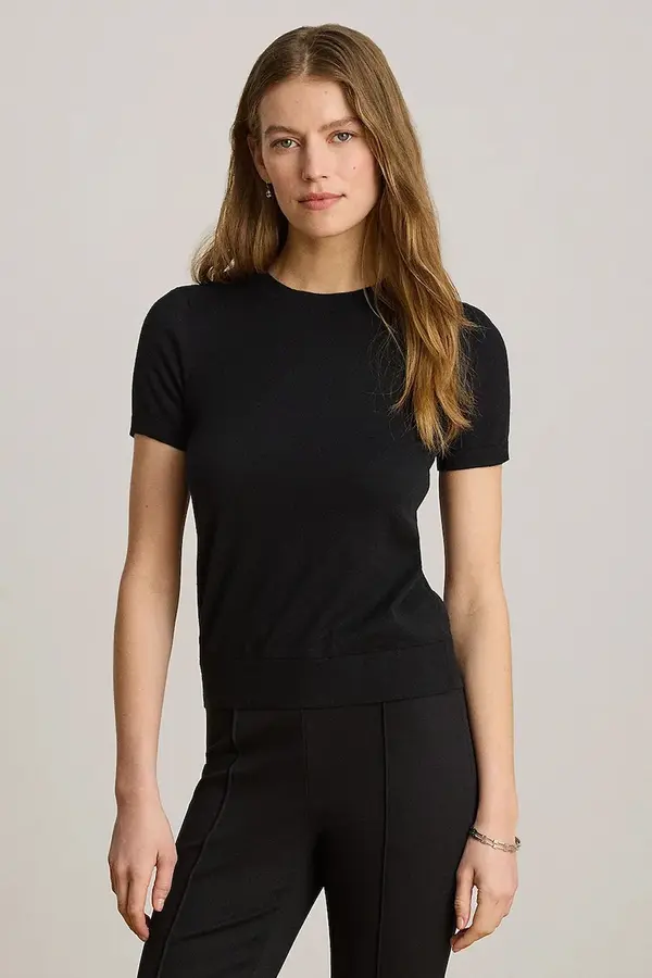 Lauren Ralph Lauren Lauren Ralph Lauren pulover s kratkimi rokavi ženski z modalom