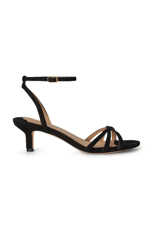 Lauren Ralph Lauren Lauren Ralph Lauren sandali z nizko peto semišasti Kendyl Kttn
