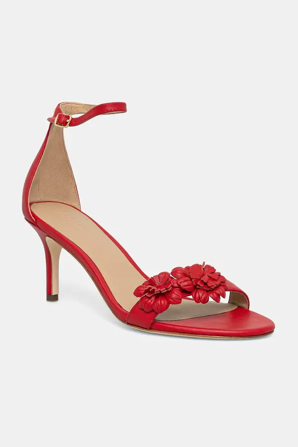 Lauren Ralph Lauren Lauren Ralph Lauren sandali z visoko peto usnjeni Allie M Flwr