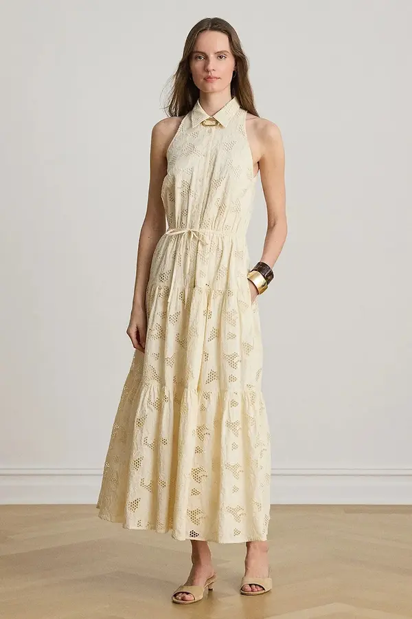 Lauren Ralph Lauren Lauren Ralph Lauren srajčna obleka bombažna