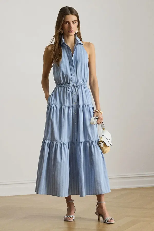 Lauren Ralph Lauren Lauren Ralph Lauren srajčna obleka bombažna