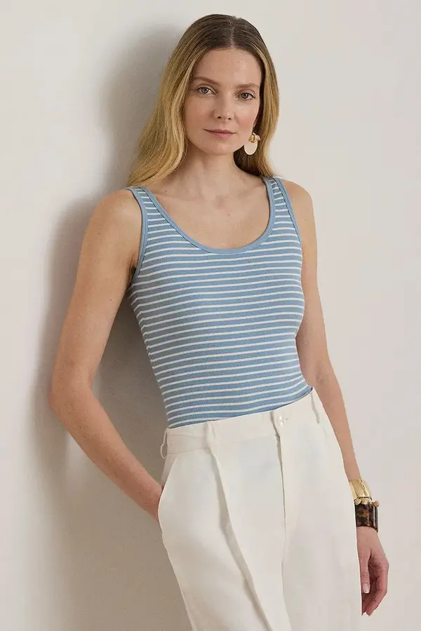 Lauren Ralph Lauren Lauren Ralph Lauren top ženski bombažen