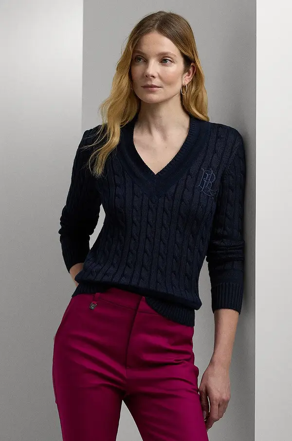 Lauren Ralph Lauren Lauren Ralph Lauren ženski pulover z bombažem
