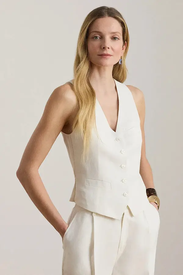 Lauren Ralph Lauren Lauren Ralph Lauren ženski telovnik z viskozo