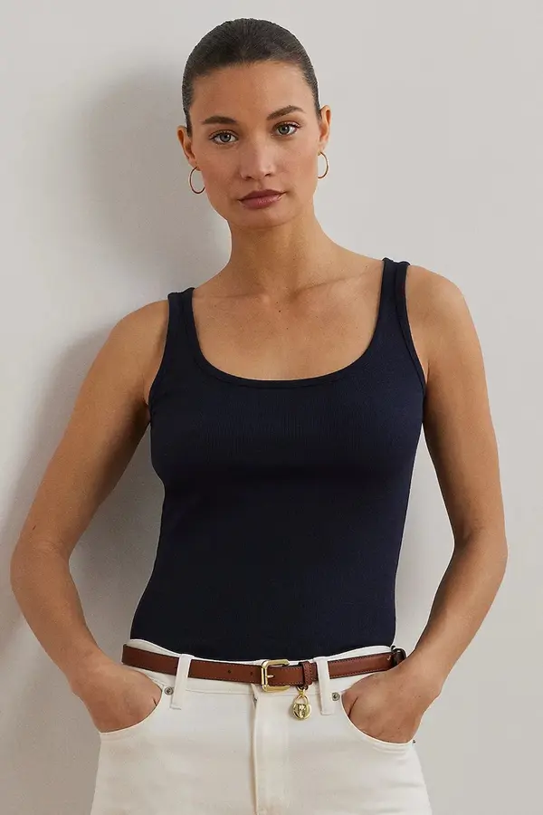 Lauren Ralph Lauren Lauren Ralph Lauren ženski top z bombažem