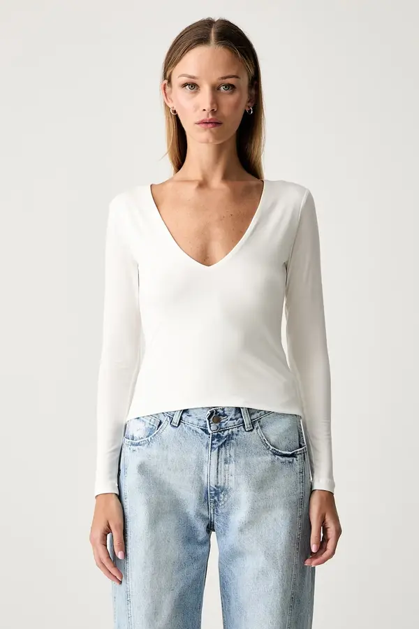 Le Privé Le Privé bluza ženska z modalom ODILE TOP BLANC