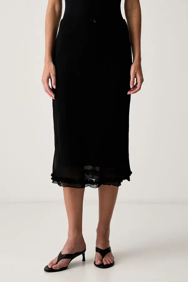 Le Privé Le Privé krilo viskozno MELISSA SKIRT NOIR