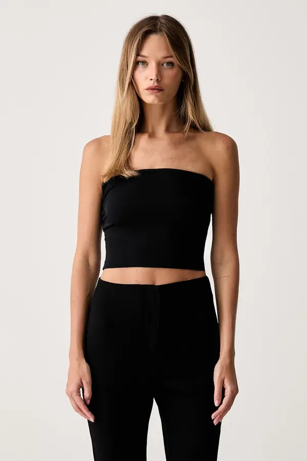 Le Privé Le Privé top ženski modalni ZAHA BANDEAU TOP NOIR