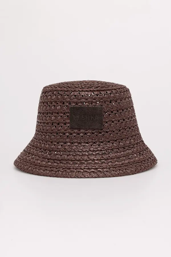 LE SH KA headwear LE SH KA headwear slamnik ženski iz viskoze Brown Bucket Hat