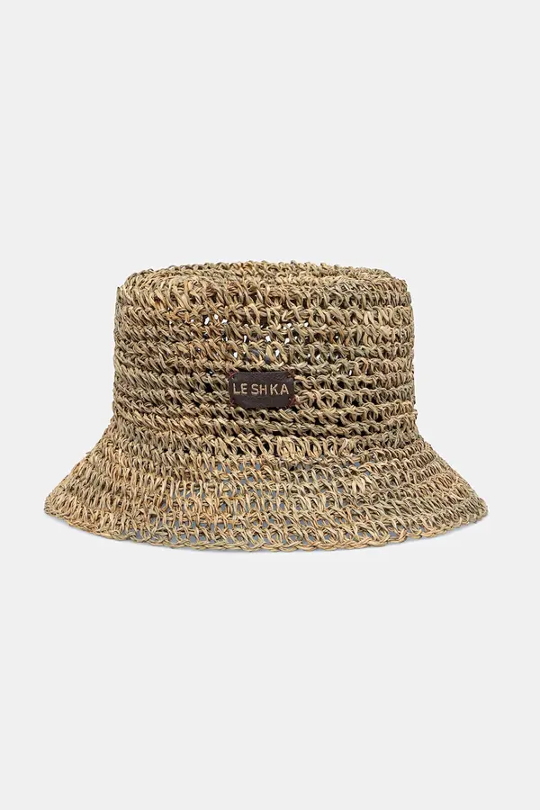 LE SH KA headwear LE SH KA headwear slamnik ženski pleten Straw Bucket Hat vol2
