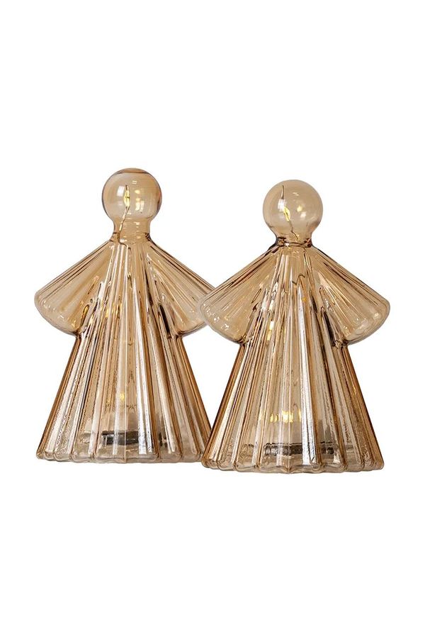 Sirius Led božična dekoracija Sirius Alberte Engel 2-pack rjava barva