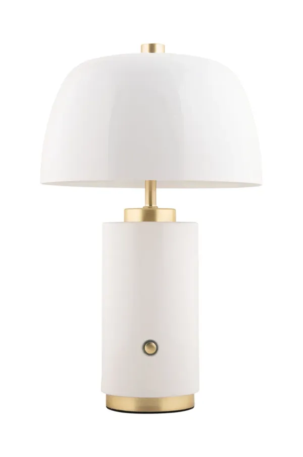 Leitmotiv Led brezžična namizna svetilka Leitmotiv Freya bela barva