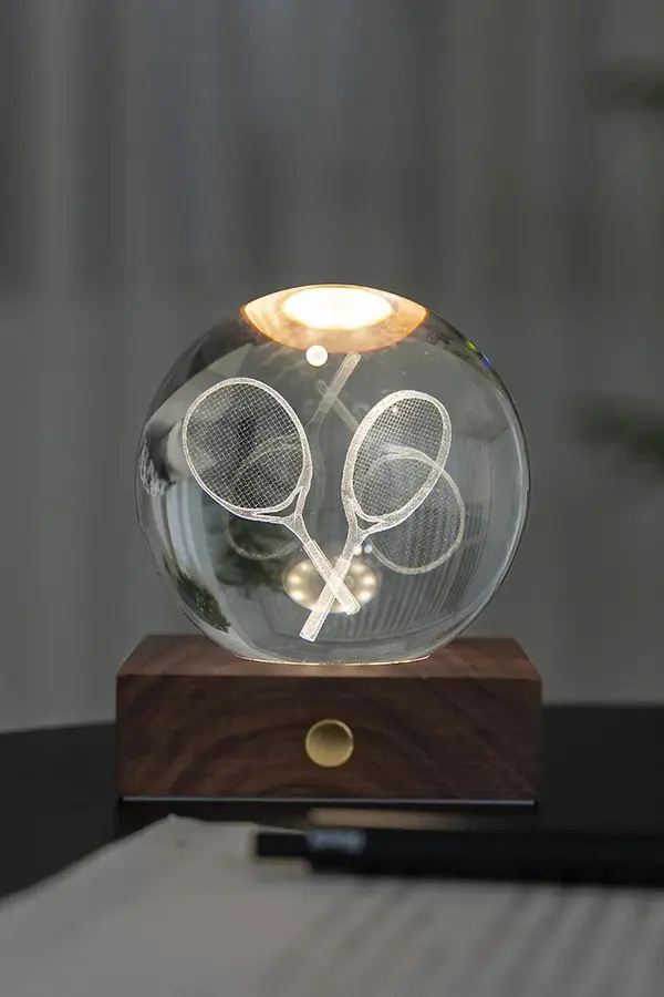 Gingko Design Led brezžična svetilka Gingko Design Amber Crystal Light
