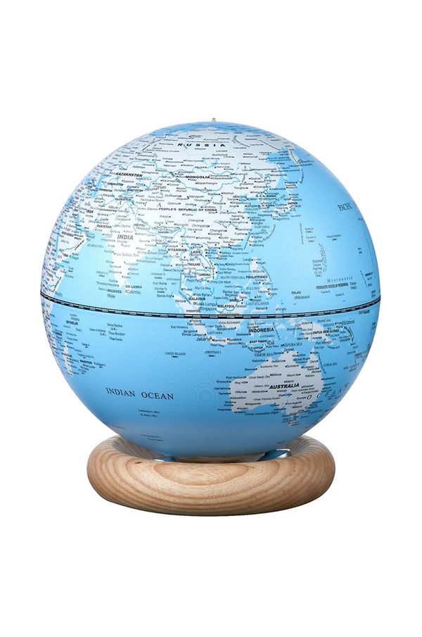 Gingko Design Led dekoracija Gingko Design AtlasGlobe Lightblue L bela barva