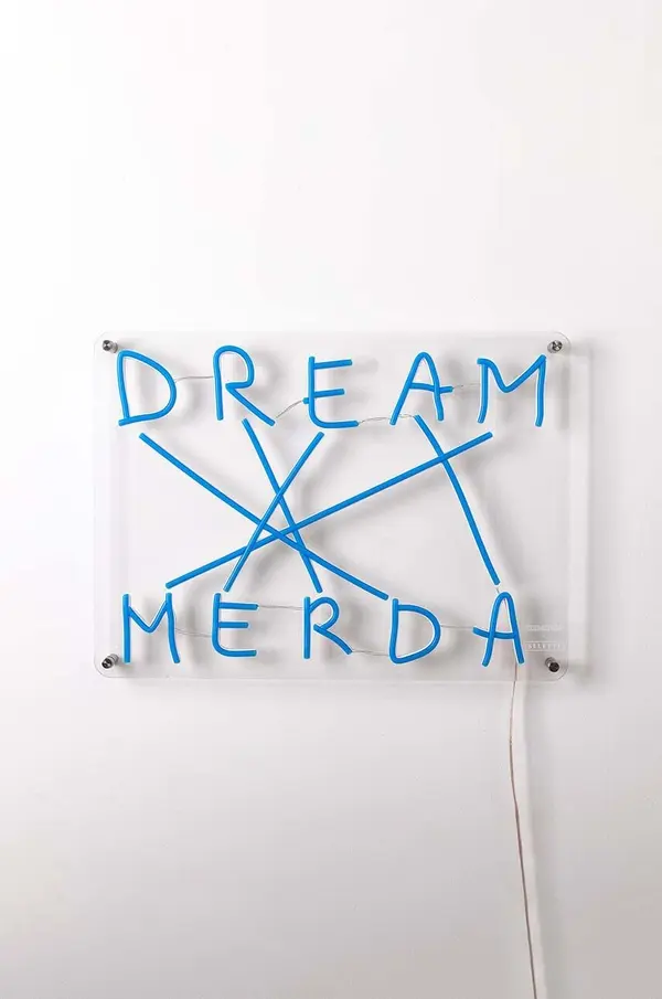 Seletti Led stenska dekoracija Seletti Dream Merda