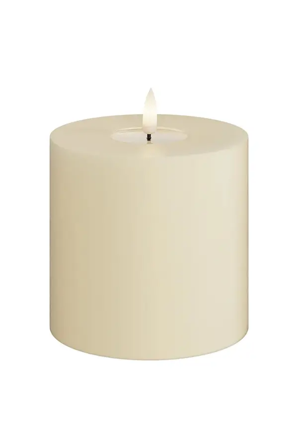 Deluxe Homeart Led sveča Deluxe Homeart Cream Bloklys 10 x 10 cm