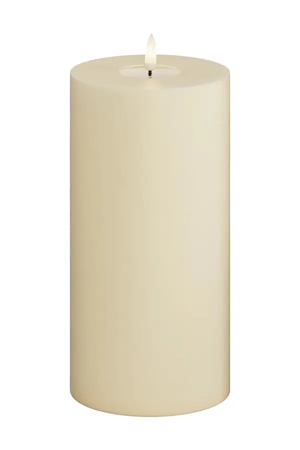 Deluxe Homeart Led sveča Deluxe Homeart Cream Bloklys 10 x 20 cm