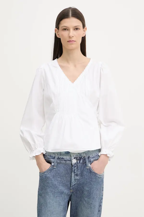 Levi's Levi's bluza na preklop ženska bombažna SOLEIL WRAP