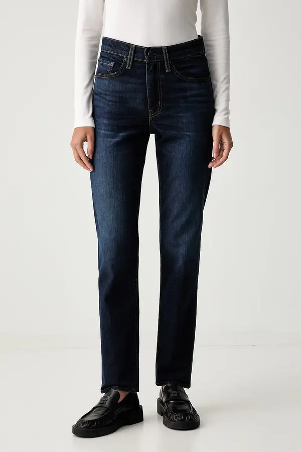 Levi's Levi's kavbojke s širokimi hlačnicami ženske 724 HIGH RISE STRAIGHT
