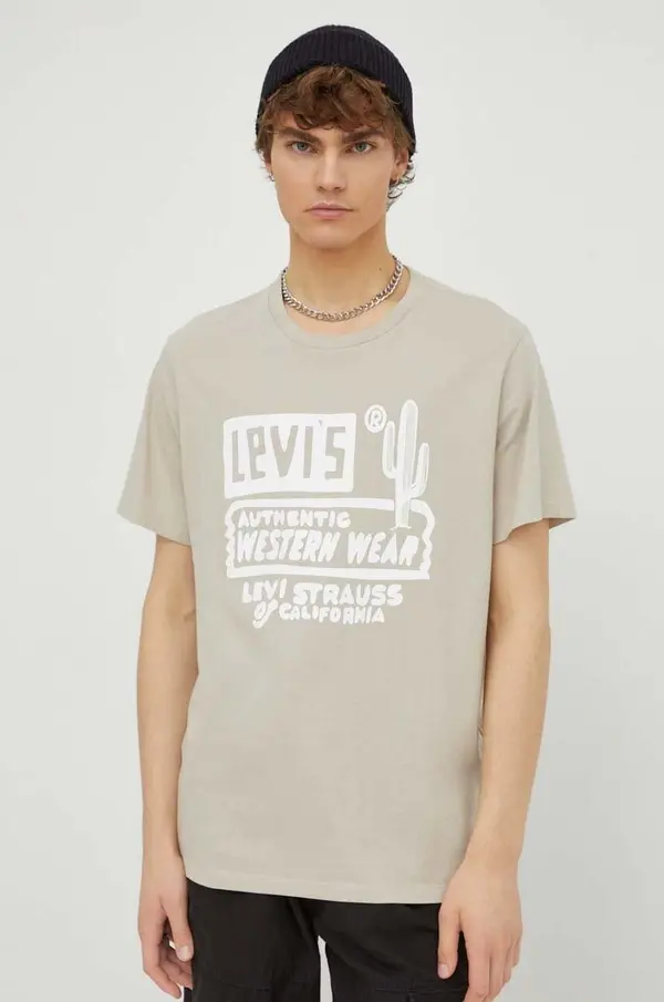 Levi's Levi's kratka majica moška bombažna GRAPHIC CREWNECK